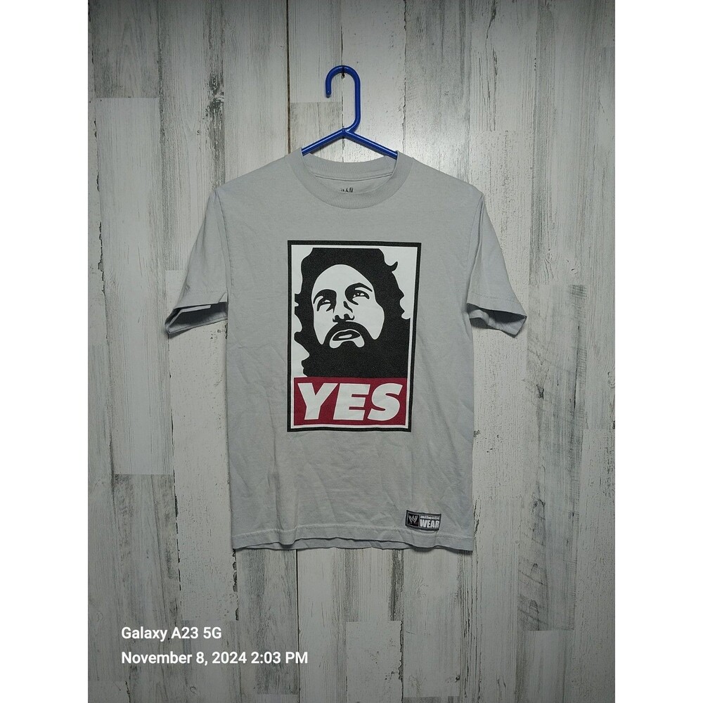WWE Daniel Bryan Yes Movement Mens Short Sleeve T Shirt Size S Gray Wrestling